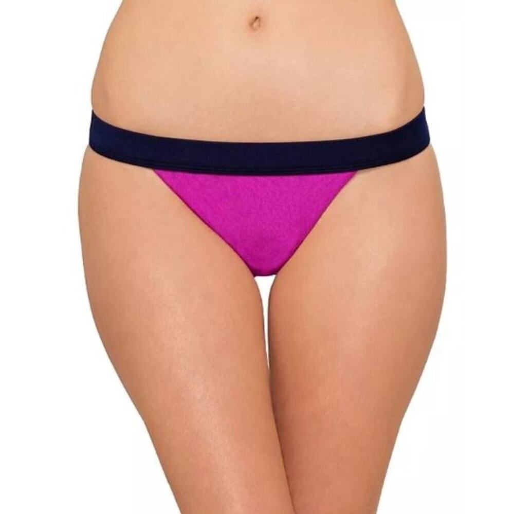 Zimmermann Contrast Bind Bikini Bottom in Magenta Navy NWT Size 2 / US 6-8 Med